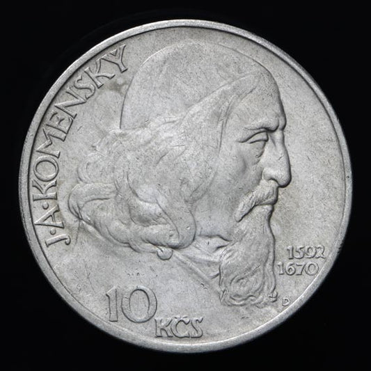 10 Kčs/1957 - J. A. Komenský