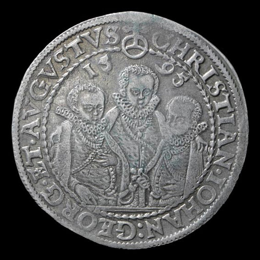 NEMECKO/SASKO - Chrisitan II., Johan Georg I., August (1591-1611) - toliar 1595 HB