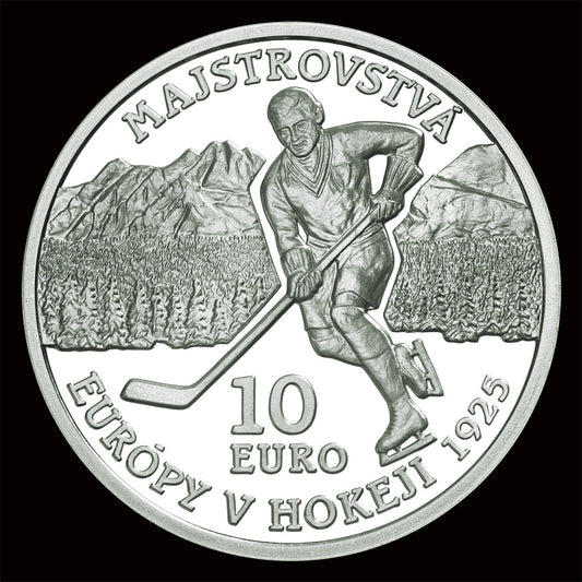 10 EURO/2025 - Majstrovstvá Európy v hokeji - 100. výročie prvého medzinárodného športového turnaja na území SR - BK